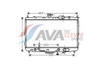 Radiator, engine cooling KA2073 Ava Quality Cooling