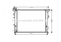 Radiator, engine cooling KA2107 Ava Quality Cooling