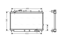 Radiator, engine cooling KA2114 Ava Quality Cooling