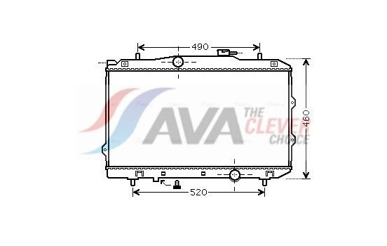Radiator, engine cooling KA2119 Ava Quality Cooling