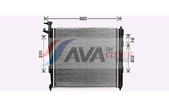Radiator, engine cooling KA2304 Ava Quality Cooling