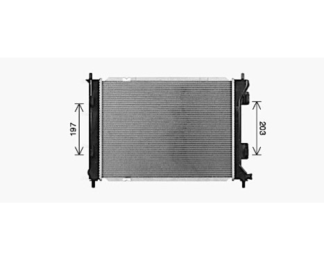 Radiator, engine cooling KA2328 Ava Quality Cooling, Image 2