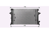 Radiator, engine cooling KA2340 Ava Quality Cooling