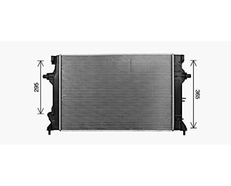 Radiator, engine cooling KA2340 Ava Quality Cooling, Image 2