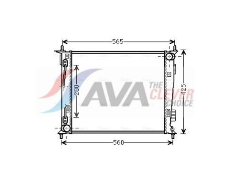 Radiator, engine cooling KAA2136 Ava Quality Cooling