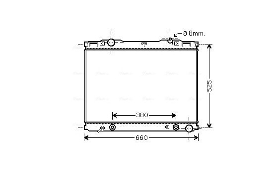 Radiator, engine cooling KAA2139 Ava Quality Cooling