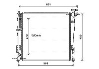 Radiator, engine cooling KAA2214 Ava Quality Cooling