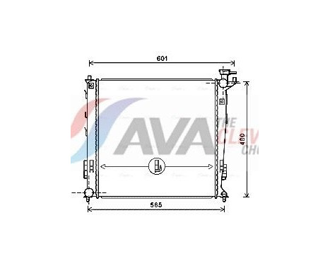 Radiator, engine cooling KAA2239 Ava Quality Cooling