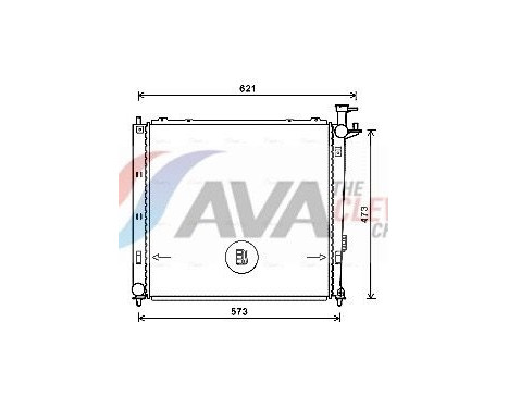 Radiator, engine cooling KAA2272 Ava Quality Cooling