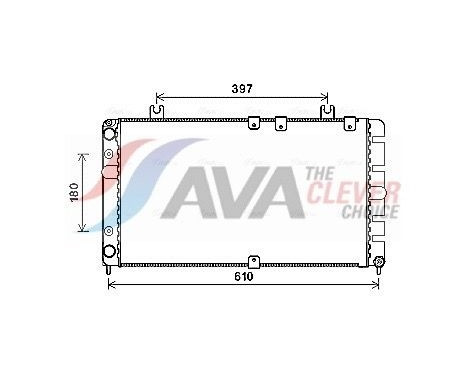 Radiator, engine cooling LA2021 Ava Quality Cooling