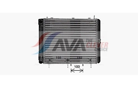 Radiator, engine cooling LA2028 Ava Quality Cooling, Image 2