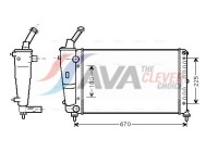 Radiator, engine cooling LC2081 Ava Quality Cooling