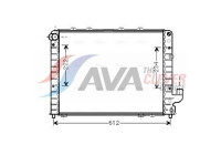 Radiator, engine cooling LCA2059 Ava Quality Cooling