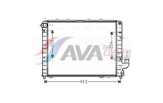 Radiator, engine cooling LCA2059 Ava Quality Cooling