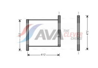 Radiator, engine cooling MCA2002 Ava Quality Cooling