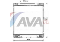 Radiator, engine cooling ME2261N Ava Quality Cooling