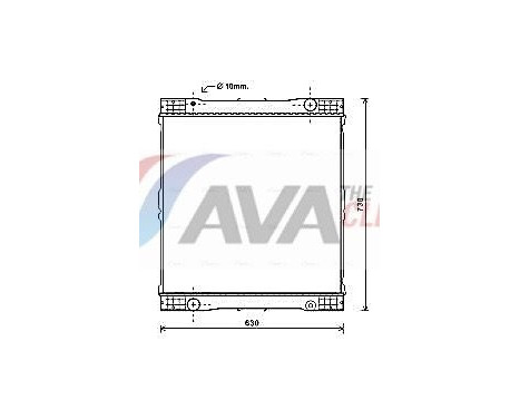 Radiator, engine cooling ME2261N Ava Quality Cooling