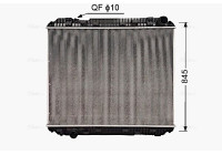 Radiator, engine cooling ME2334N Ava Quality Cooling
