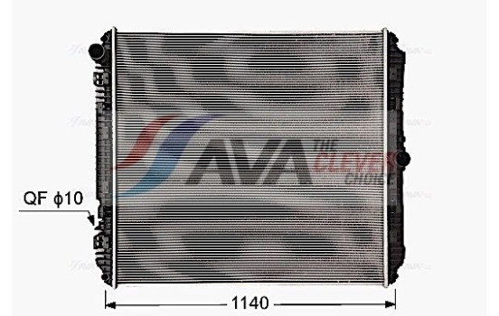 Radiator, engine cooling ME2335N Ava Quality Cooling, Image 2