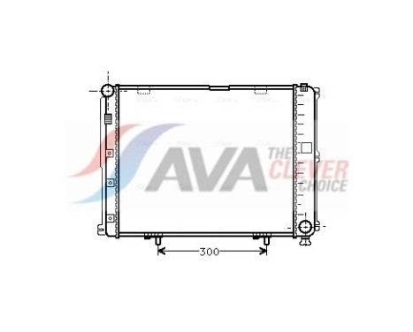 Radiator, engine cooling MS2035 Ava Quality Cooling