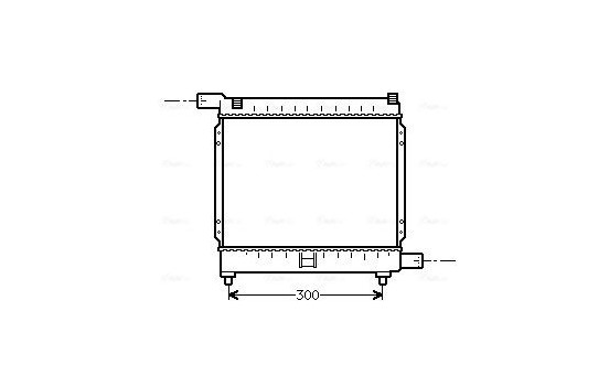 Radiator, engine cooling MS2039 Ava Quality Cooling