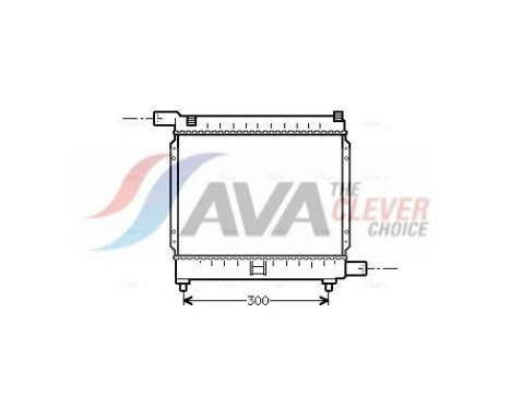 Radiator, engine cooling MS2039 Ava Quality Cooling