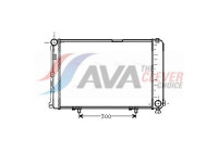 Radiator, engine cooling MS2067 Ava Quality Cooling