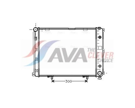 Radiator, engine cooling MS2068 Ava Quality Cooling