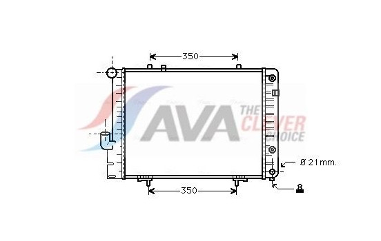 Radiator, engine cooling MS2096 Ava Quality Cooling
