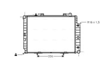 Radiator, engine cooling MS2209 Ava Quality Cooling