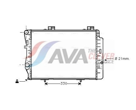 Radiator, engine cooling MS2212 Ava Quality Cooling