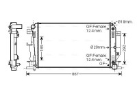 Radiator, engine cooling MS2403 Ava Quality Cooling