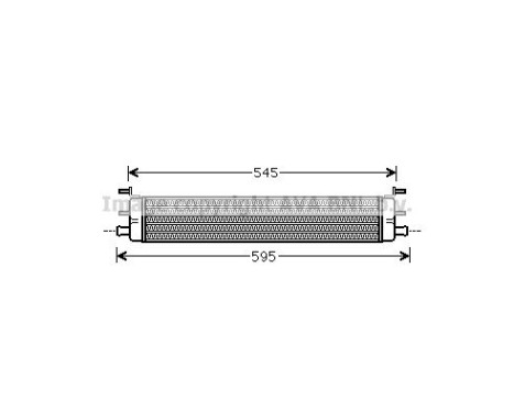 Radiator, engine cooling MS2457 Ava Quality Cooling