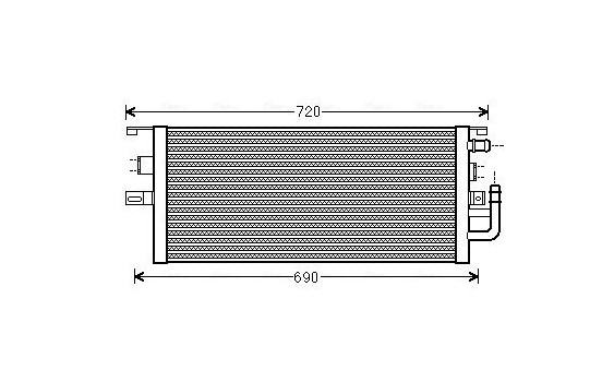 Radiator, engine cooling MS2479 Ava Quality Cooling
