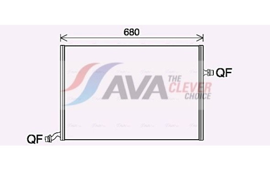 Radiator, engine cooling MS2712 Ava Quality Cooling