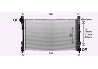Radiator, engine cooling MS2727 Ava Quality Cooling