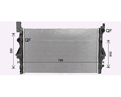 Radiator, engine cooling MS2731 Ava Quality Cooling