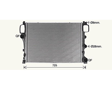 Radiator, engine cooling MS2776 Ava Quality Cooling