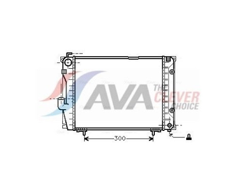 Radiator, engine cooling MSA2069 Ava Quality Cooling