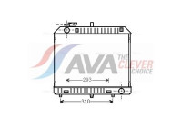 Radiator, engine cooling MSA2127 Ava Quality Cooling