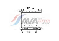 Radiator, engine cooling MSA2150 Ava Quality Cooling