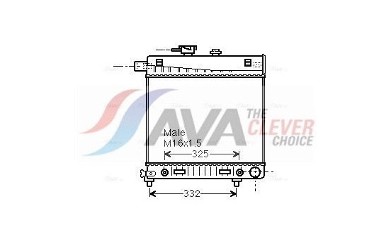 Radiator, engine cooling MSA2150 Ava Quality Cooling