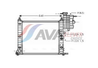 Radiator, engine cooling MSA2218 Ava Quality Cooling