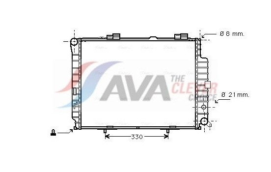 Radiator, engine cooling MSA2231 Ava Quality Cooling