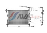 Radiator, engine cooling MSA2247 Ava Quality Cooling