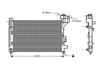 Radiator, engine cooling MSA2248 Ava Quality Cooling