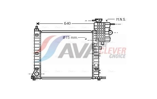Radiator, engine cooling MSA2264 Ava Quality Cooling