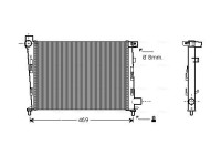 Radiator, engine cooling MSA2310 Ava Quality Cooling