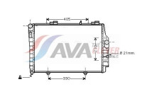Radiator, engine cooling MSA2337 Ava Quality Cooling