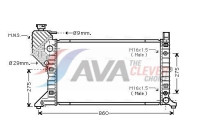Radiator, engine cooling MSA2343 Ava Quality Cooling